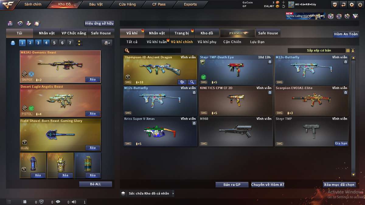 shop acc cf uy tin gia re